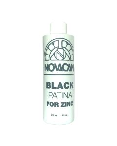 Novacan Black Patina for Zinc, 8 oz.