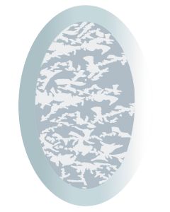 Glue Chip Oval Bevel, 4" x 6"