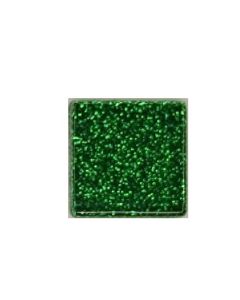 Glitter Crystal Glass Tile - EMERALD GLITTER