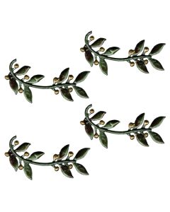 Olive Sprig Hand Cast Sculpture, pack/4