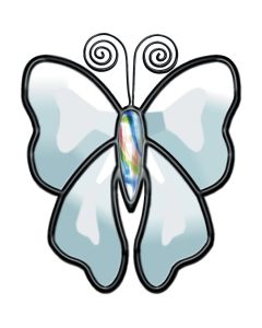 Butterfly Bevel Cluster, 5" x 4"