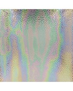 Wissmach Clear Hammered Iridized Glass