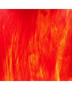Wissmach Red, Amber Streaky Cathedral Glass
