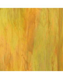 Wissmach Honey and White Wispy Opal Iridized Glass