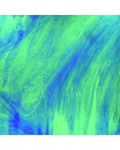 Wissmach Mystic Medium Green & Dark Blue Glass