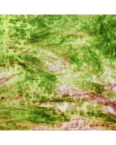 Youghiogheny Mottled Waxy White, Dark Green, Red Orange Glass