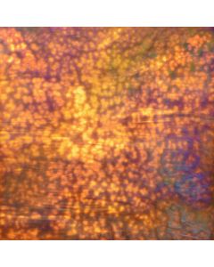 Youghiogheny Rust Brown, Off White Mottled Iridized Glass