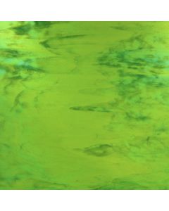 Youghiogheny Lime Green and Turquoise Stipple Glass