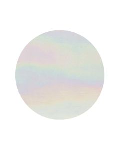 White 10" Circle Luminescent Fusible 96 Glass