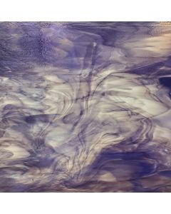 Youghiogheny Deep Purple and White Opal COE96 Glass