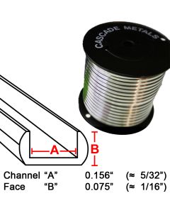 Suncatcher U Lead Came, 1/16", 15 lb. Spool (RU-100)