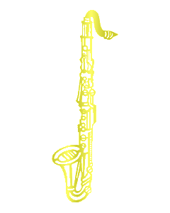 Saxophone Jumbo Musical Instrument Filigree