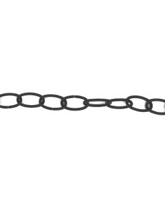 Black Oval Link Lamp Chain