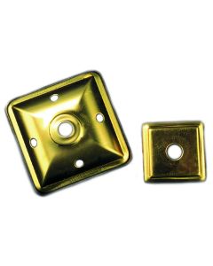 Square Brass Vase Cap, 2-3/4"