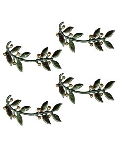 Olive Sprig Hand Cast Sculpture, pack/4