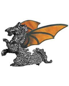 Full Figure Standing Dragon Hand Cast Sculpture