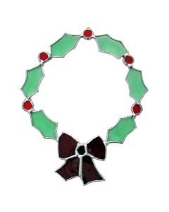 Green Wreath Favorite Christmas Bevel Cluster