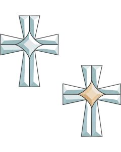 Center Cross Bevel Cluster