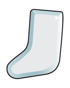 Stocking Holiday Bevel Blank