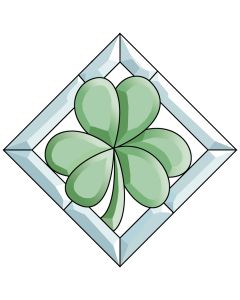 Shamrock Colored Bevel Cluster