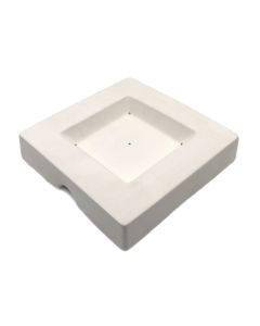 Square Plate with Rim Slumping Mold, 7-5/8"