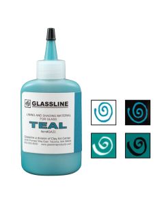 Teal Glassline Pen