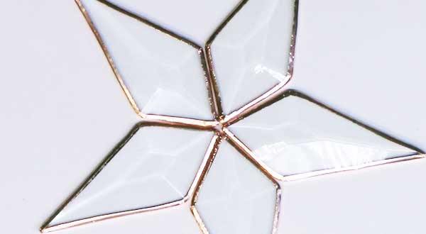 A demonstration of foiling a glass art project.